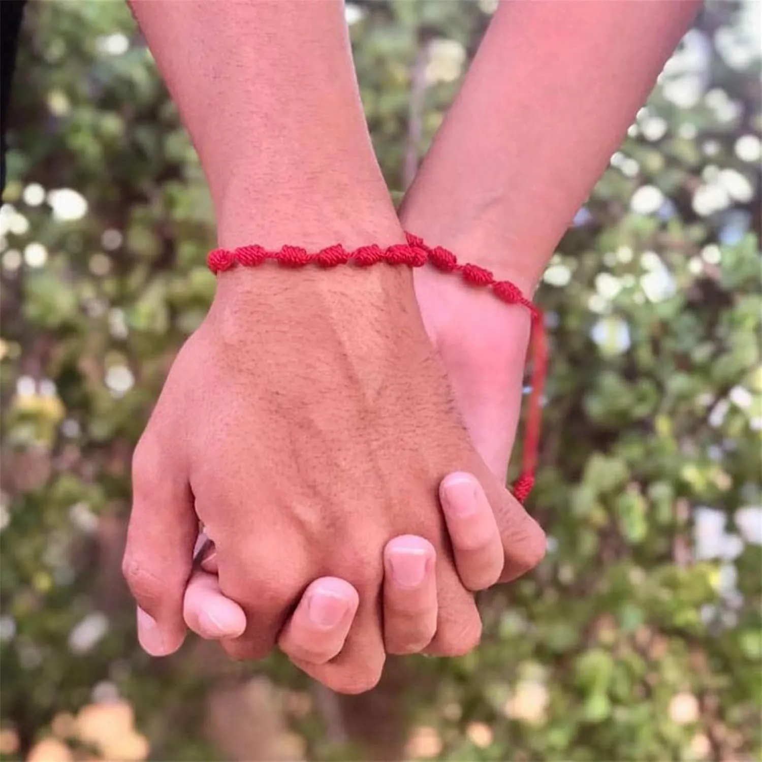 7 Knot Protection String Bracelets Handmade Good Luck Tibetan Amulet Red Black Knot Cord Matching Braided Bracelets for Men Women Friendship BFF Couples Lovers Family Birthday Christmas Fashion Jewelry Gifts
