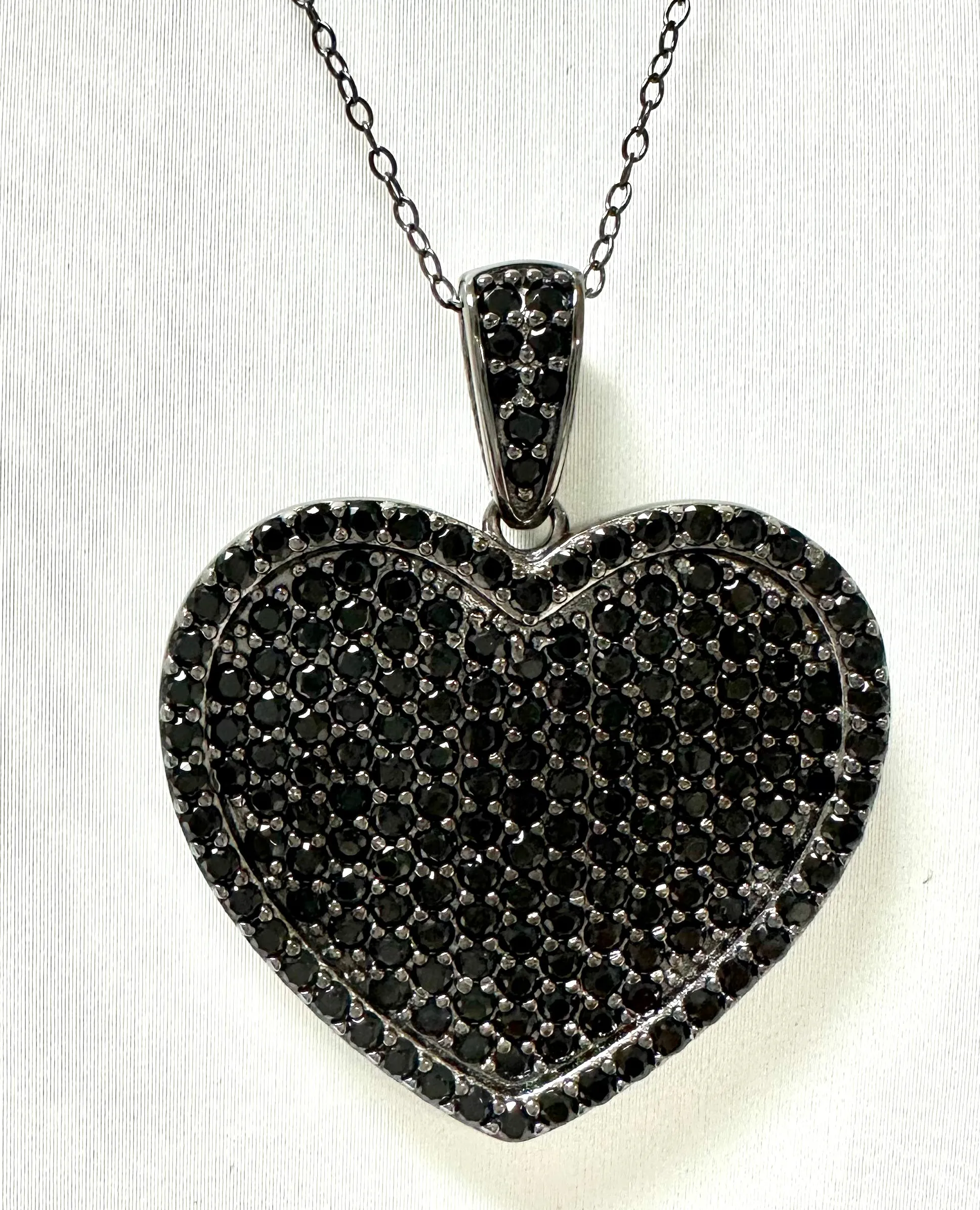Big Heart Pave Necklace