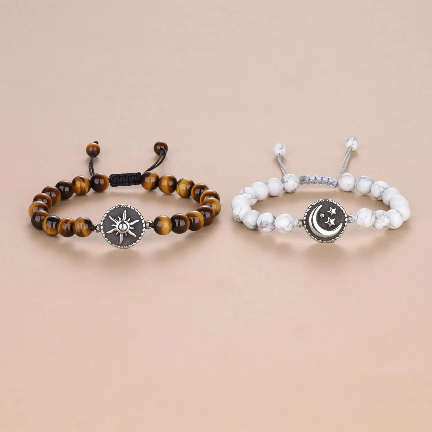 COAI Sun and Moon Couples Bracelets, Yin Yang Bracelets for Couples