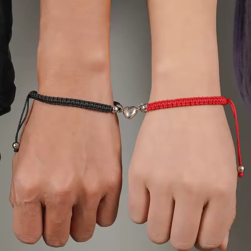 Couple Heart Magnetic Bracelet