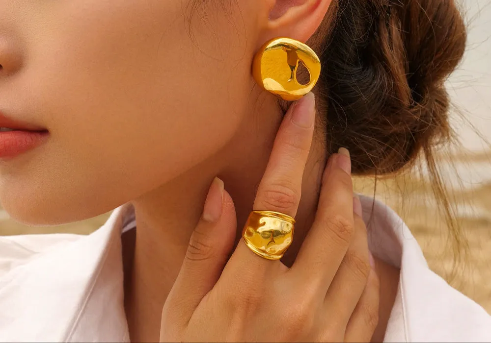 Fashion Exaggerated Lips Double-Sided Ring