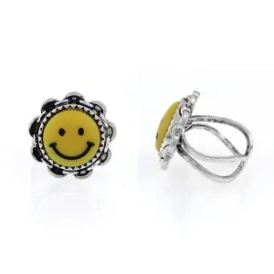 Flower Smiley Fashion Ring