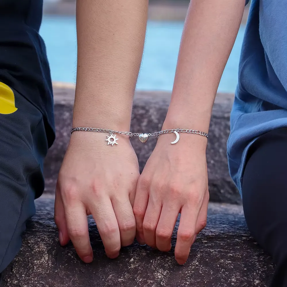 Sun and Moon Bracelet for Couples