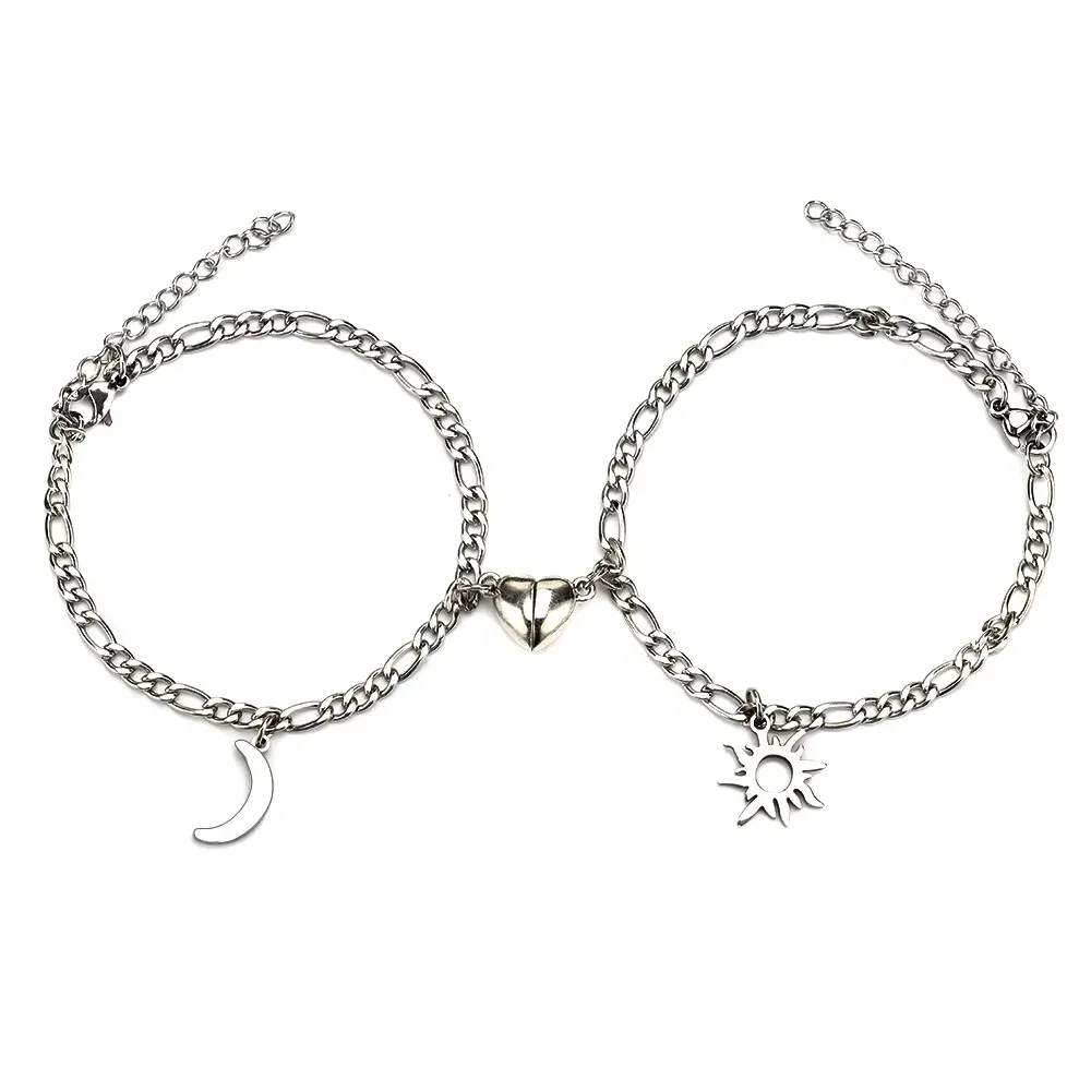 Sun and Moon Bracelet for Couples