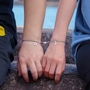 Sun and Moon Bracelet for Couples