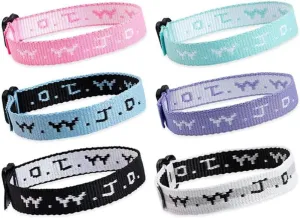 WWJD Bracelet Pack 6 Pcs Adjustable Jesus Bracelet Christian Religious Gift for Men Women Son Daughter Mom Dad